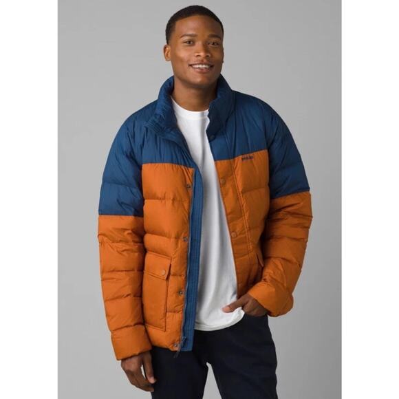 prAna Men's North Palisade Jacket Nocturnal Colorblock Small MSRP $229 - Picture 1 of 11